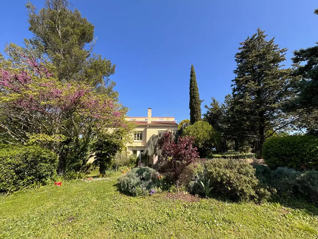 Garden - Family House with Pool in Montélimar