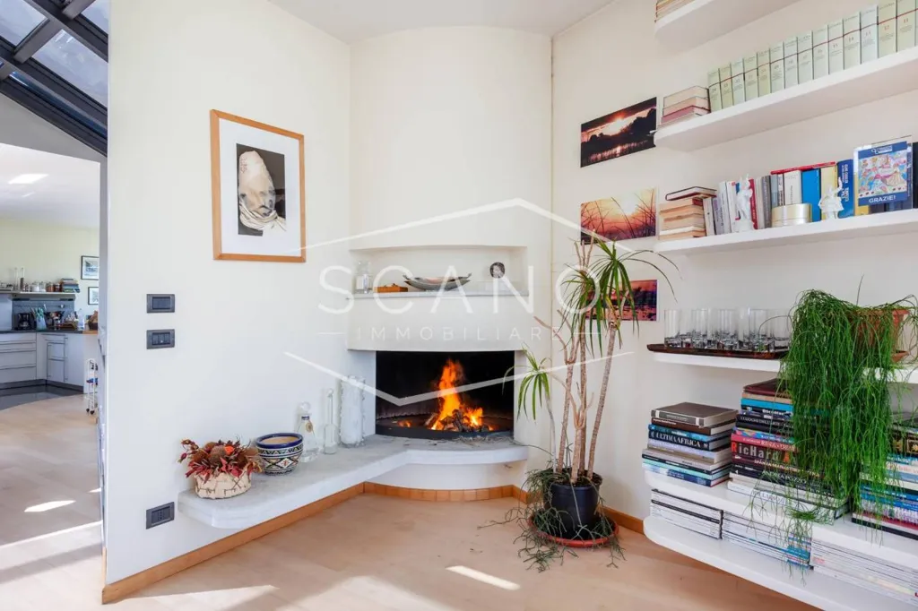 Living Room - Architectural Villa with Panoramic View in Alba