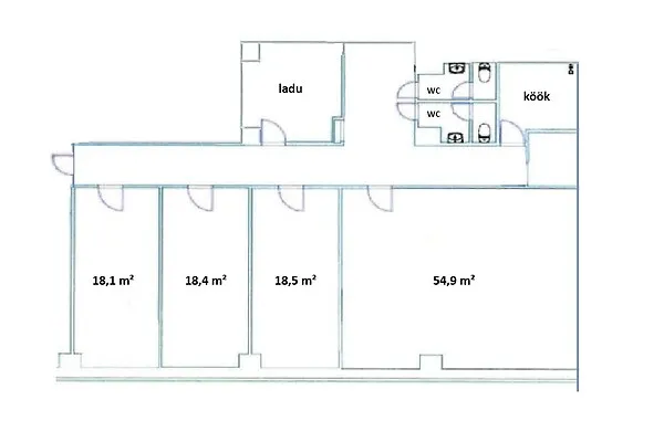 Planimetria - Office Space with Amenities in Tallinn Centre