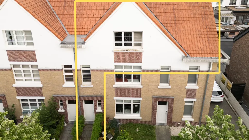 Vue aérienne - Appartement Rénové avec Jardin Privé à Antwerpen