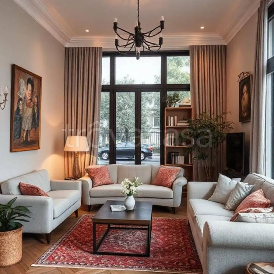 Living Room - Auctioned Apartment with Garden in Sant'Ippolito