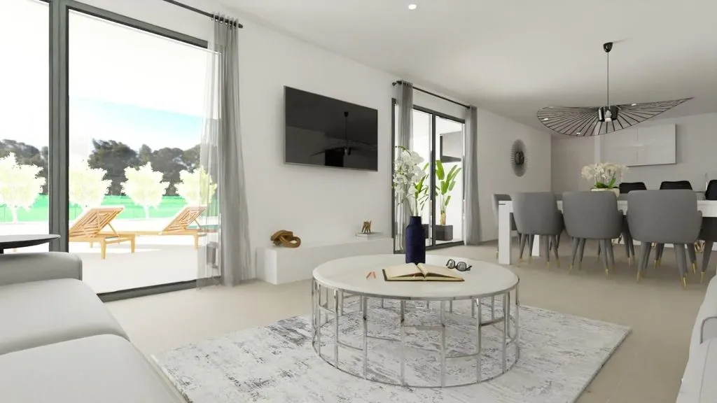 Soggiorno - Newly Built Villa with Pool in Monforte del Cid