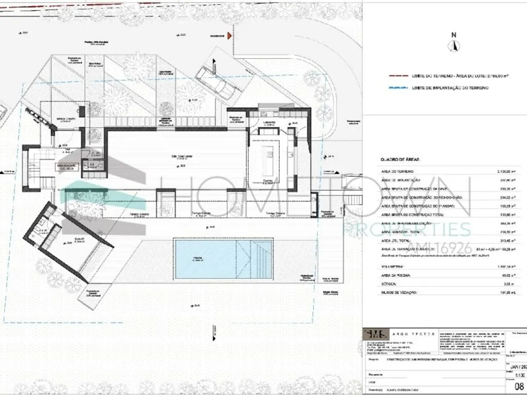 Planimetria - Approved Plot for Villa in Vilamoura, Loulé