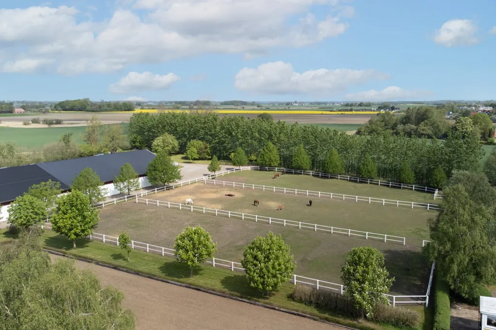 Vue aérienne - Equestrian Facility with Pool in Helsingborg