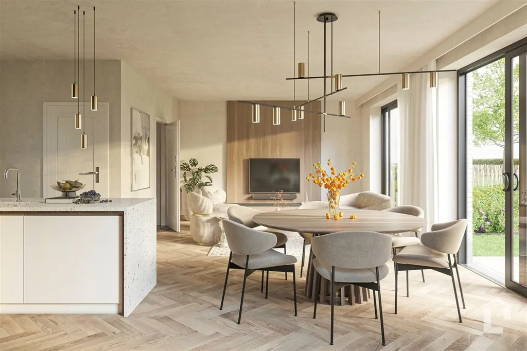 Söögituba - Contemporary House with Garden in De Pinte