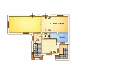 Floor Plan - Villa with Pool in Larciano