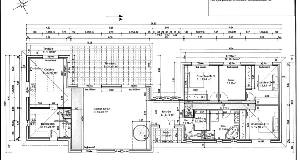 Plan - Maison Contemporaine avec Prestations Haut de Gamme à Proximité des Commodités