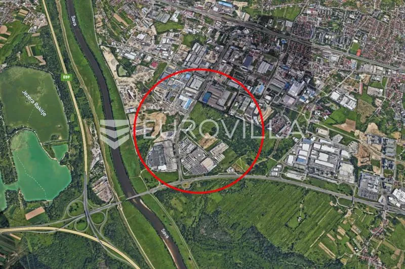 Vista aerea - Commercial Plot with Road Frontage in Jankomir, Zagreb