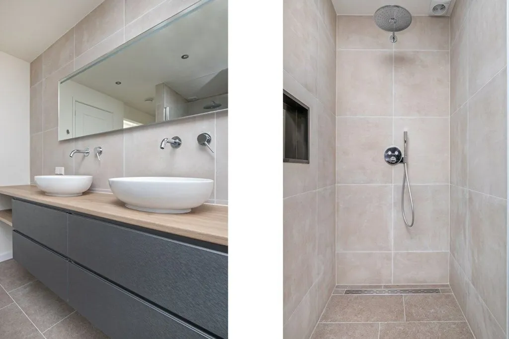 Salles de bain - Partly-Furnished 4-Bedroom House with Garden in Voorburg