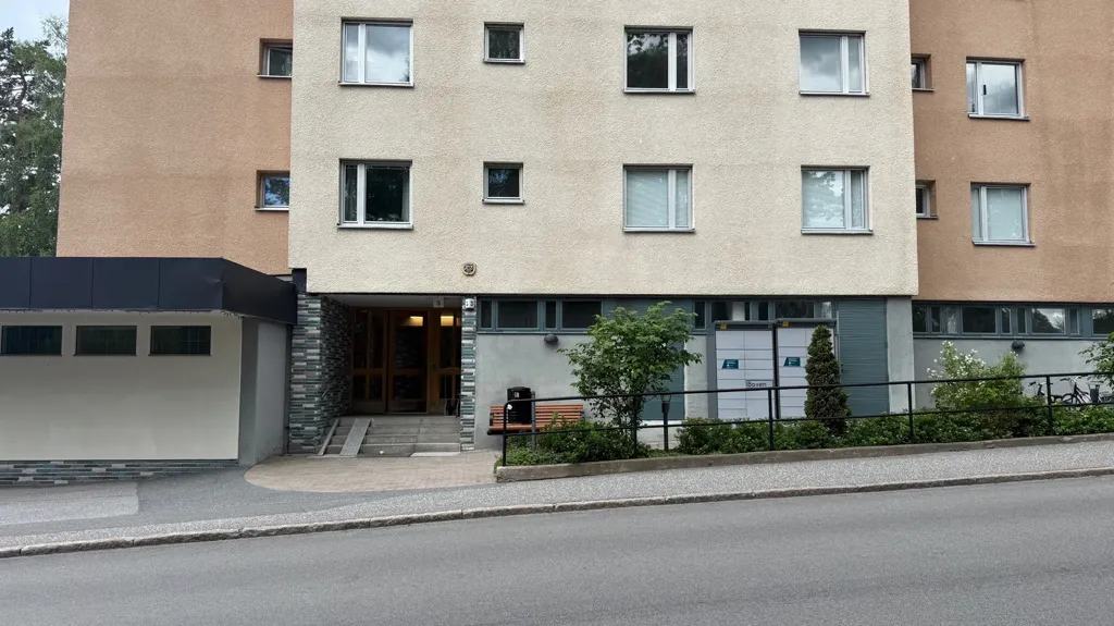 Exterior - Apartment with South-Facing Balcony in Järfälla