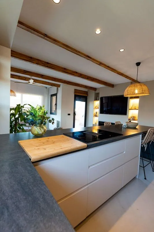 Köök - Duplex with Terrace in Rieral, Lloret de Mar