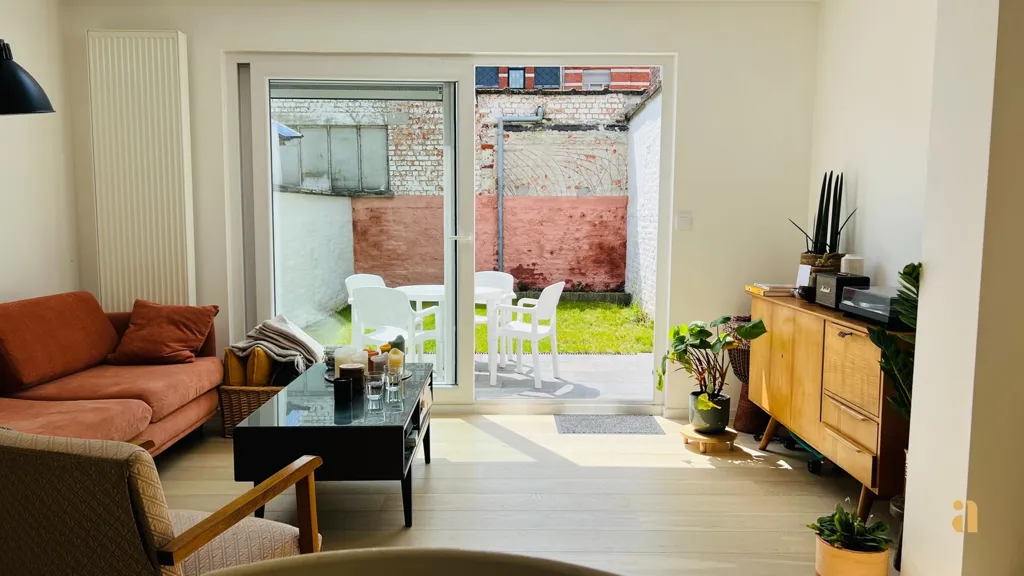 Séjour - Appartement Lumineux avec Jardin à Gand