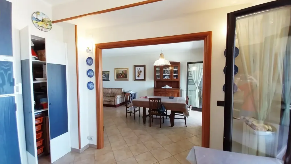 Söögituba - Panoramic Apartment with Sea View in Belvedere Marittimo
