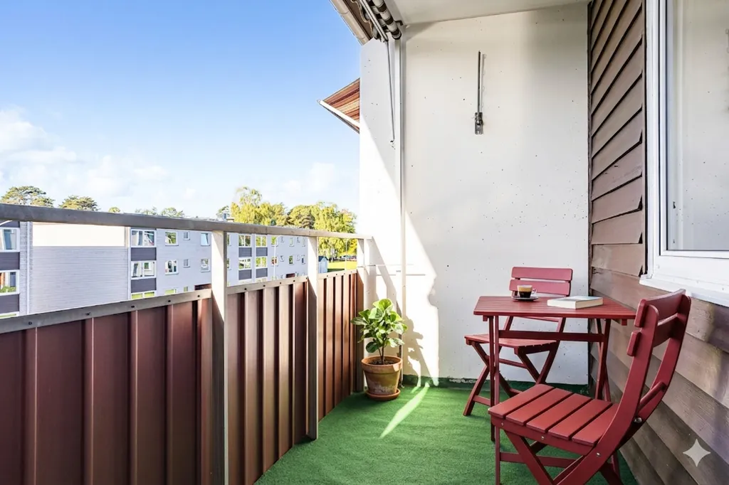 Balcon - Apartment with Balcony and Gym in Norrköping