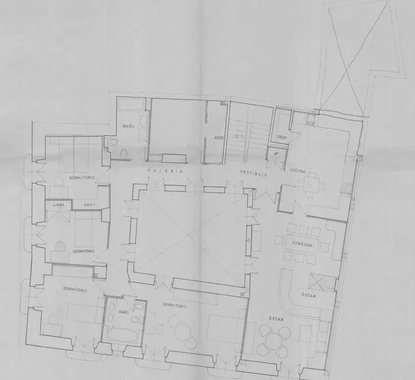 Plan - Historic Townhouse with Pool in Córdoba