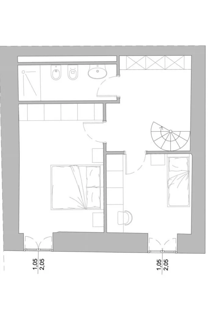 Plan - Luxury Duplex Flat with Terrace in Palermo