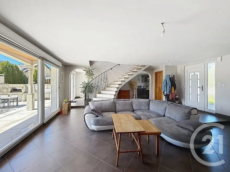 Living Room - Traditional House with Pool in Saint-Ame