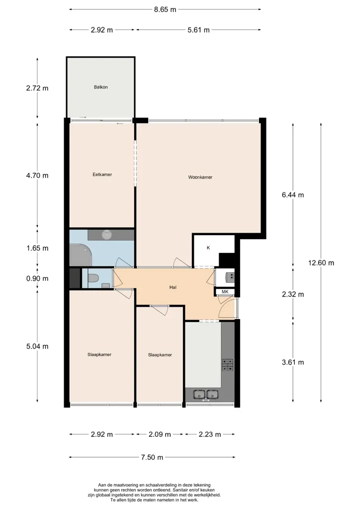 Plaan - Apartment with Balcony and Views in Papendrecht