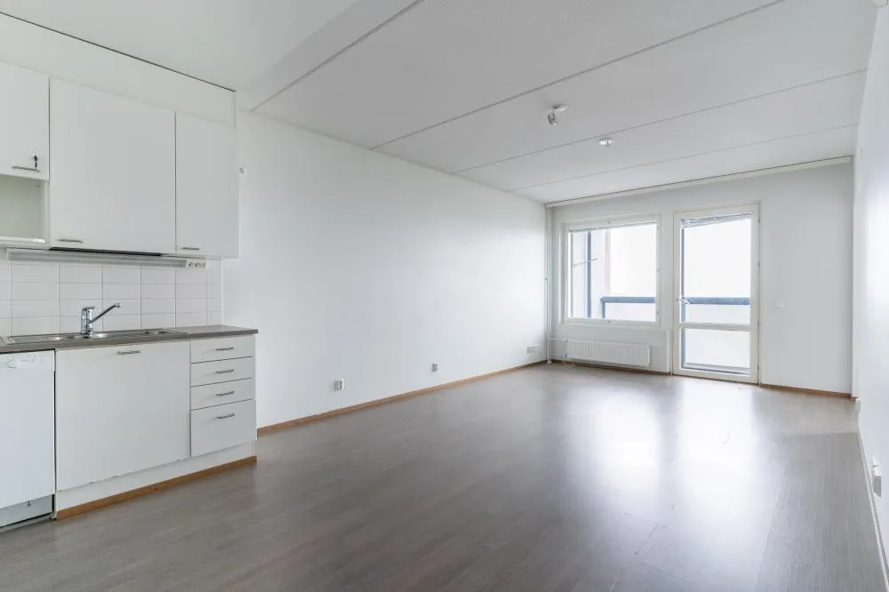 Köök - Modern Apartment with Glazed Balcony in Vantaa