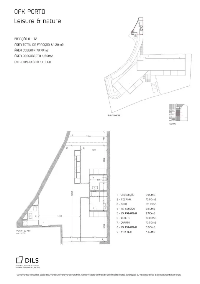 Plan - T2 Apartment with Balcony in Porto