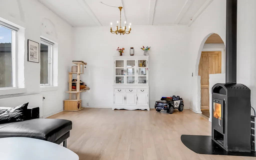 Séjour - Historic Villa with Garden in Ødsted