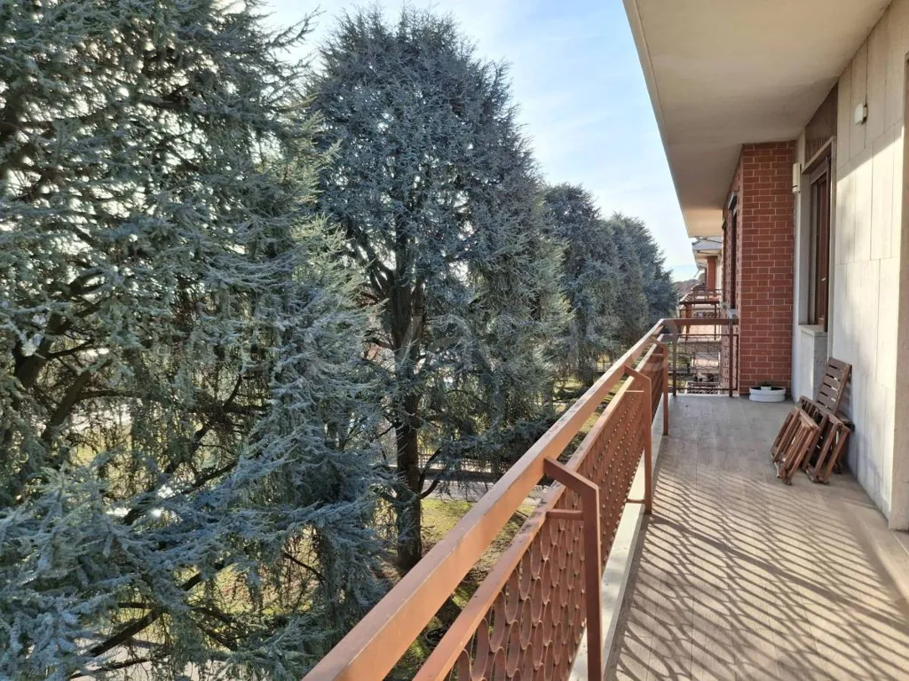 Balcon - Rustic-Style Apartment with Mountain View in Orbassano