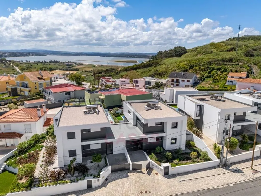 Vue aérienne - Contemporary Villa with Pool in Foz do Arelho