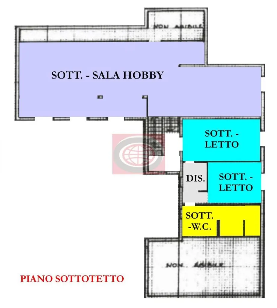 Plan - Villa with Private Garden in Cesena