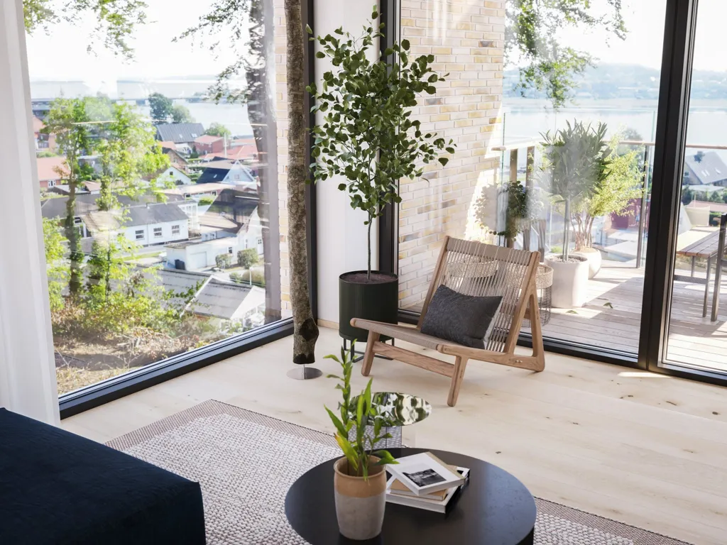 Séjour - Appartement 2 pièces à Hadsund