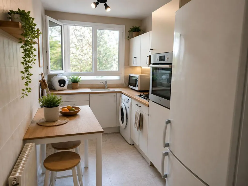 Cuisine - Appartement 4 Pièces avec Balcon à Limeil-Brevannes
