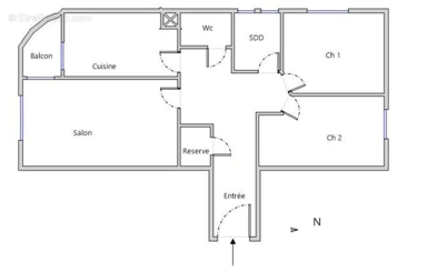 Plaan - 3-Bed Flat with Balcony in Quiet Area