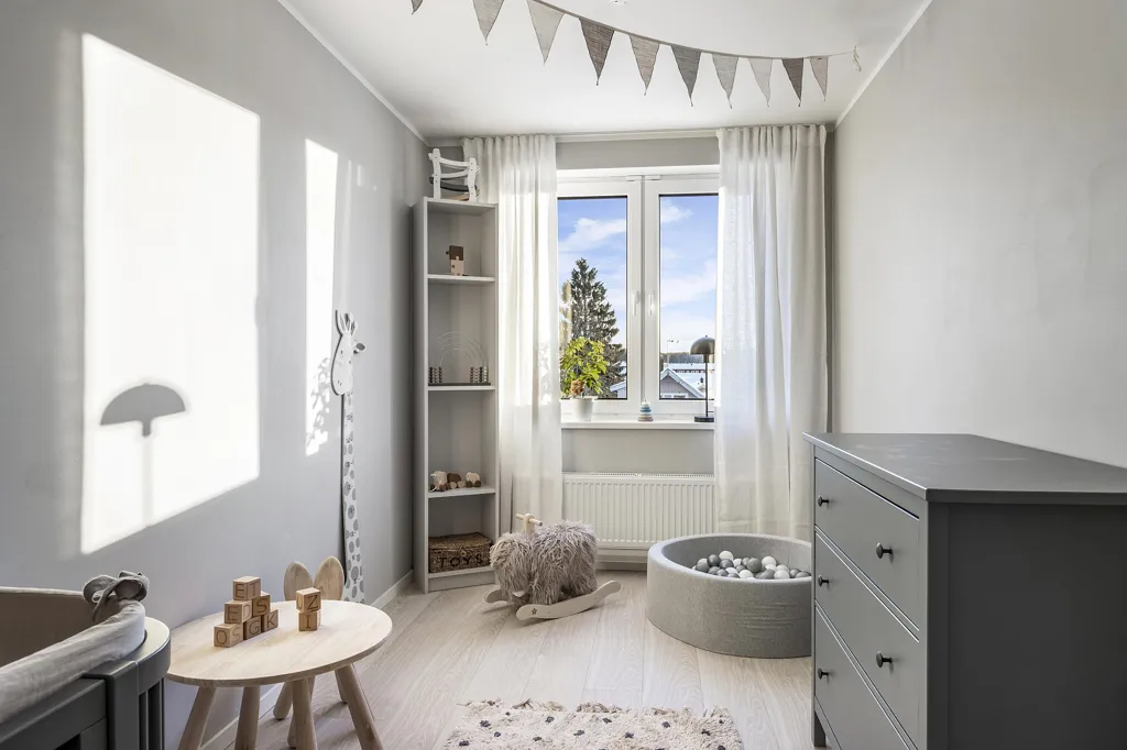 Bedrooms - Modern Bostadsrätt with Corner Location in Arboga