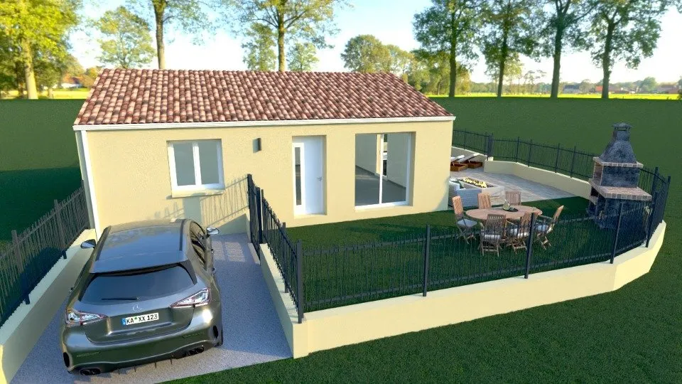 Maison Neuf avec Jardin à Maraussan