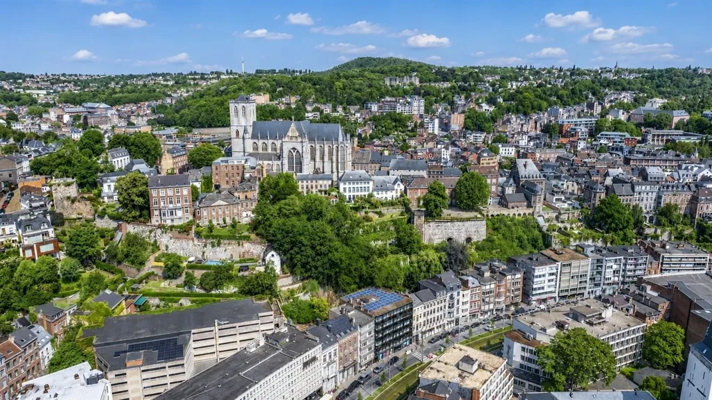 Vue aérienne - Appartement de Caractère avec Terrasse à Liège