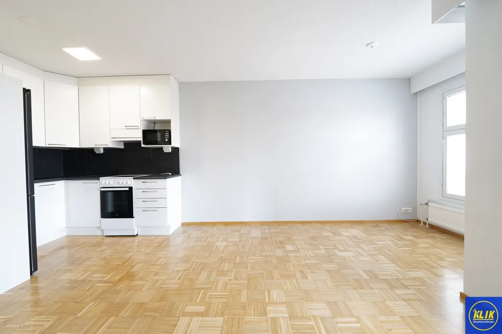 Köök - Modernised Studio with Balcony in Viikari, Pori