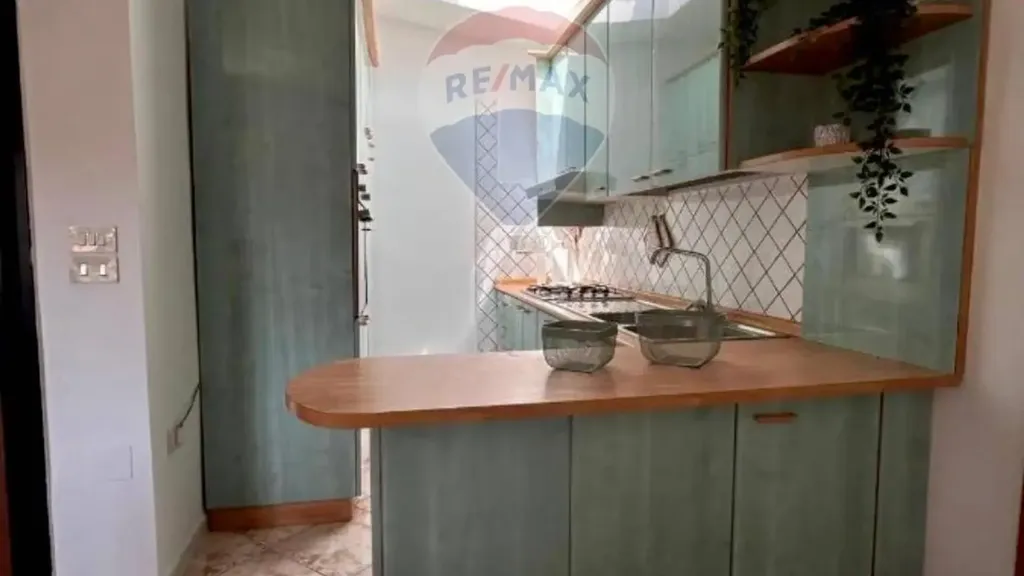 Köök - Rustic Attico with Terrace in Central Lanciano