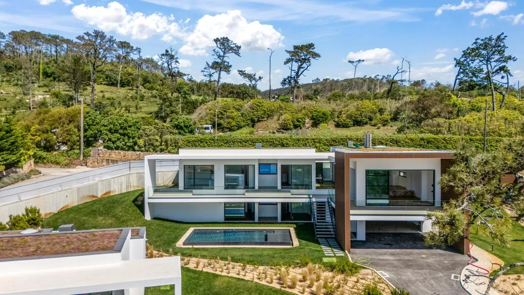 Vue aérienne - Contemporary Villa with Pool in Sintra