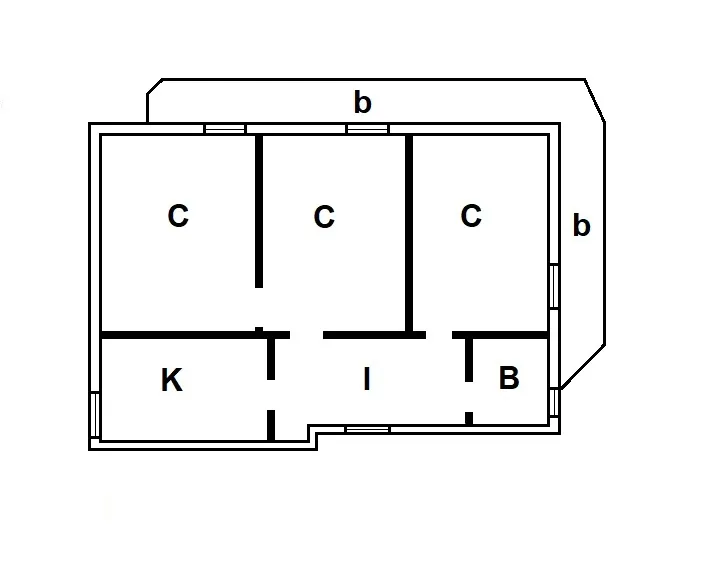 Planimetria - Apartment to Renovate in Pompeii