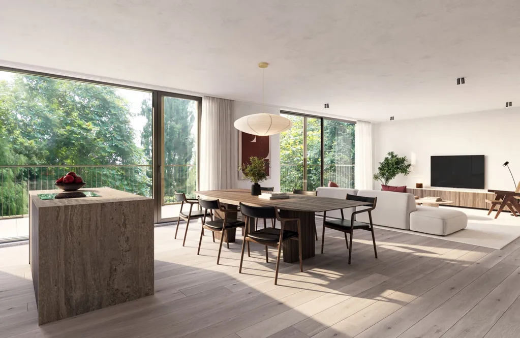 Söögituba - 2-Bedroom Flat with Terrace in Zottegem