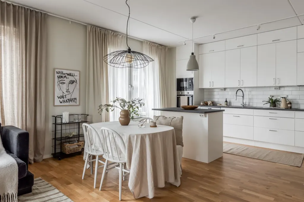 Cuisine - Modern Flat with Glass Balcony in Österplan