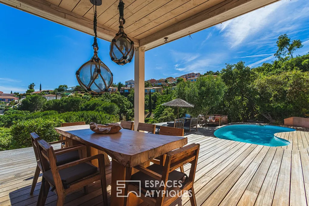 Terrass - Villa with Sea View and Pool in Hyères