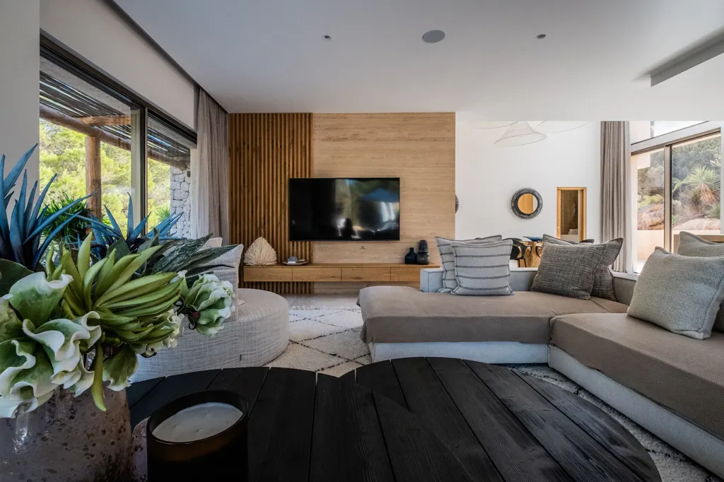 Séjour - Contemporary Villa with Sea View near Sa Caleta