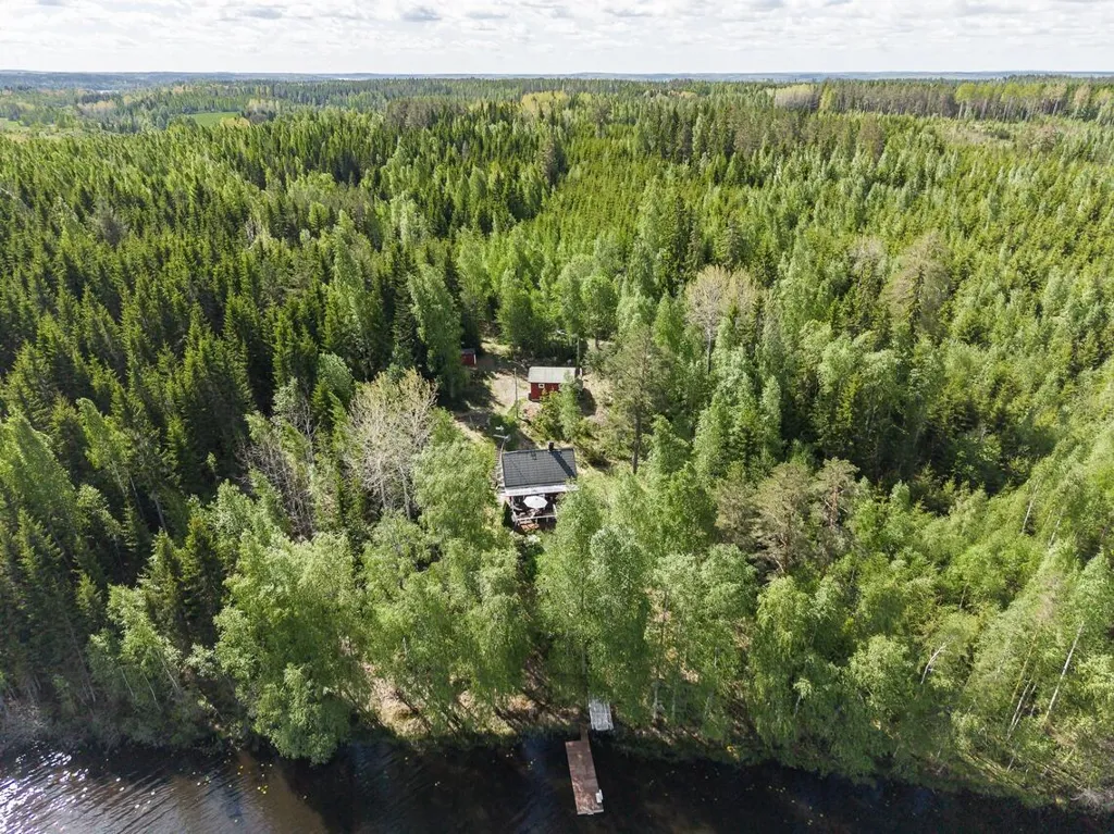 Vue aérienne - Lakefront Cottage with Sauna in Ikaalinen