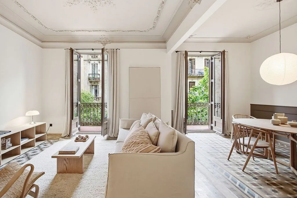 Séjour - Refurbished Flat in Modernist Building, Barcelona