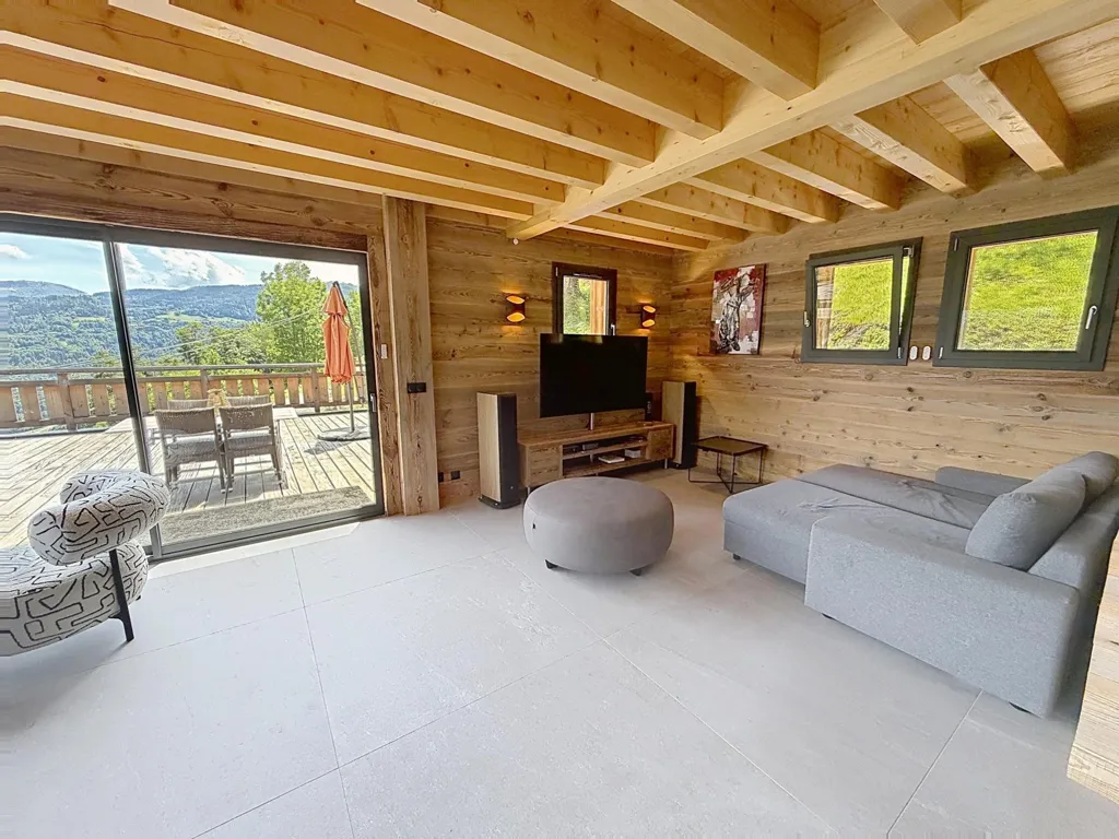 Soggiorno - Chalet with Panoramic Mountain View in Sallanches