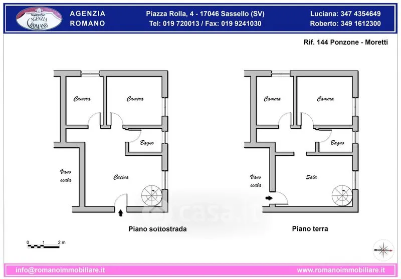 Planimetria - Semi-detached with Panoramic View in Ponzone