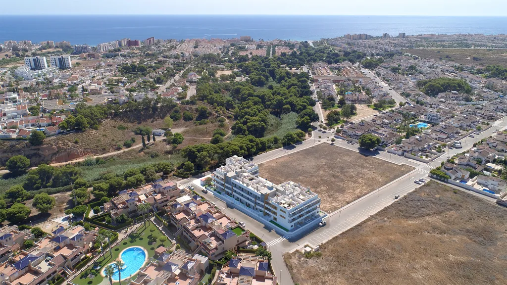 Vue aérienne - Modern Apartment with Pool in Mil Palmeras