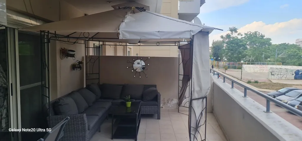 Terrasse - City View Flat with Solar Panels in Peiraias