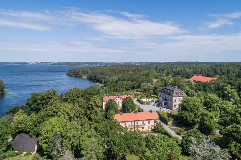 Vue aérienne - Apartment with Balcony in Järfälla