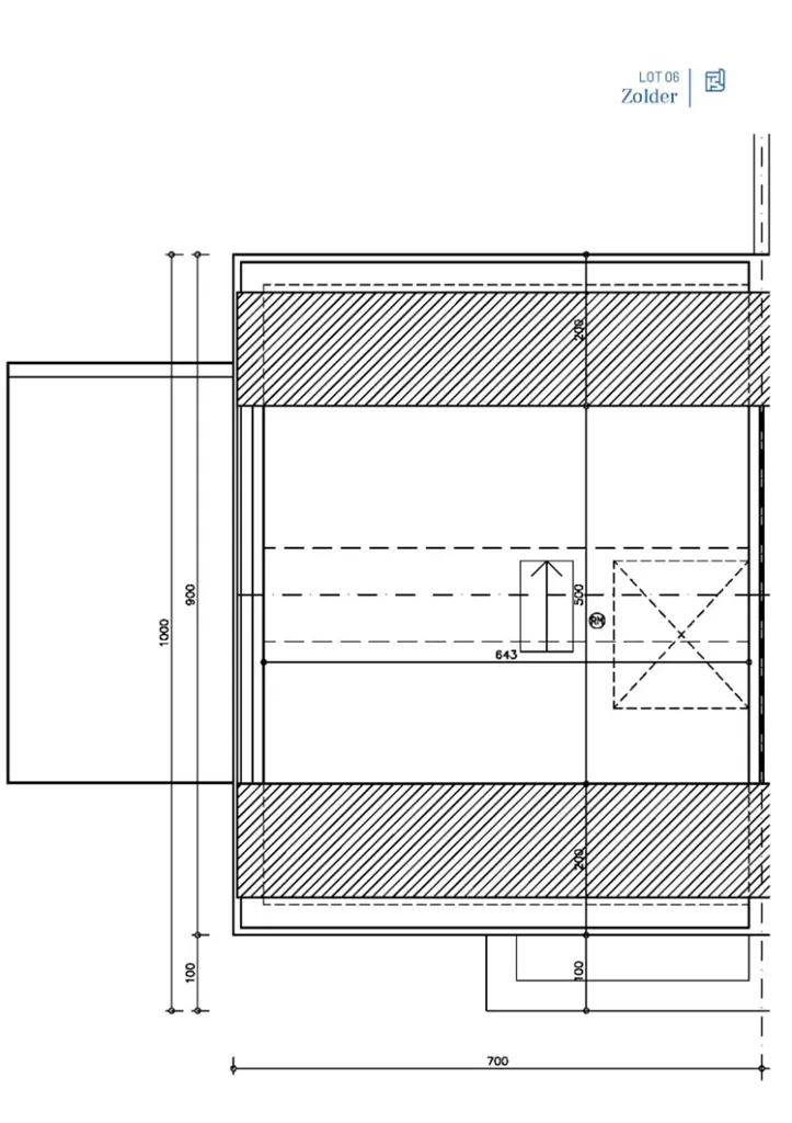 Plan - Nouvelle Maison Moderne à Oedelem